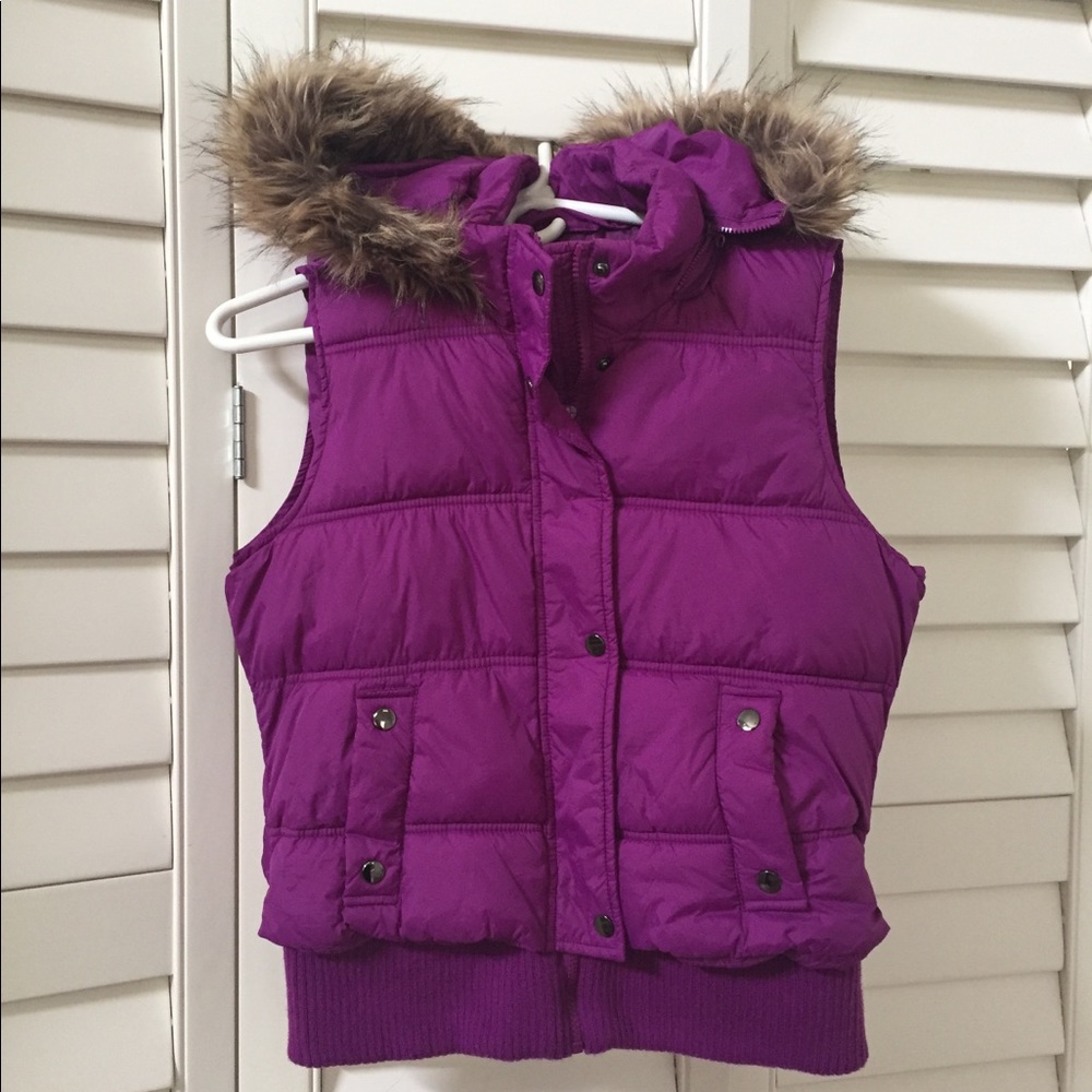 Purple Puff Vest/Jacket
